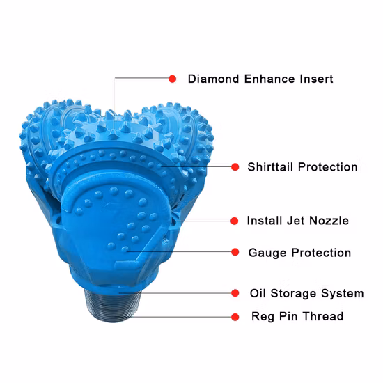 5% de desconto D Miningwell 295mm 12 Polegada Rock Bits 7 7/8 Tricone Broca Tricone Roller Bit para perfuração de poços