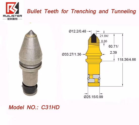 Piling Tools C31HD for Foundation Drilling for Piling