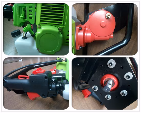 Máquina de plantio de árvores, dois tempos, plantio de alta potência, escavação de buracos, máquina de empilhamento, 52cc, trado de terra a gasolina